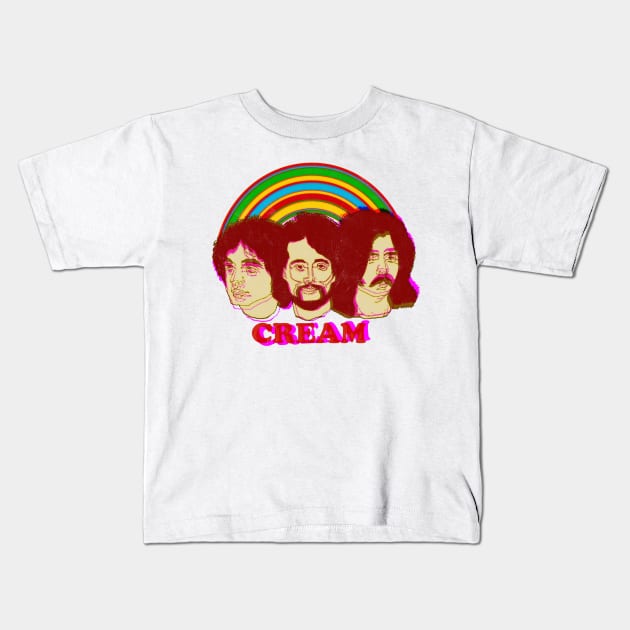 Cream Kids T-Shirt by HAPPY TRIP PRESS